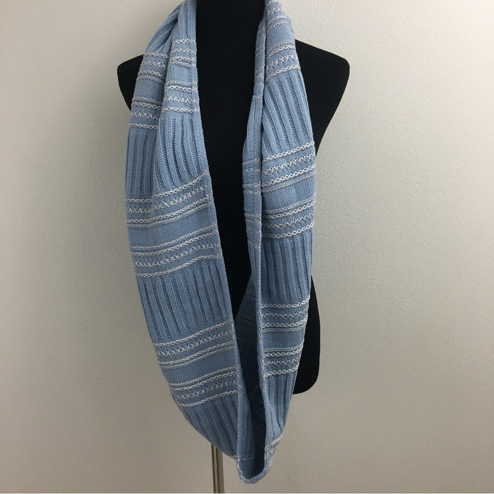 Light Blue Infinity Scarf - Picture 4 of 7